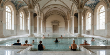 Friedrichsbad Roman-Irish bathhouse in historic Baden-Baden Germany